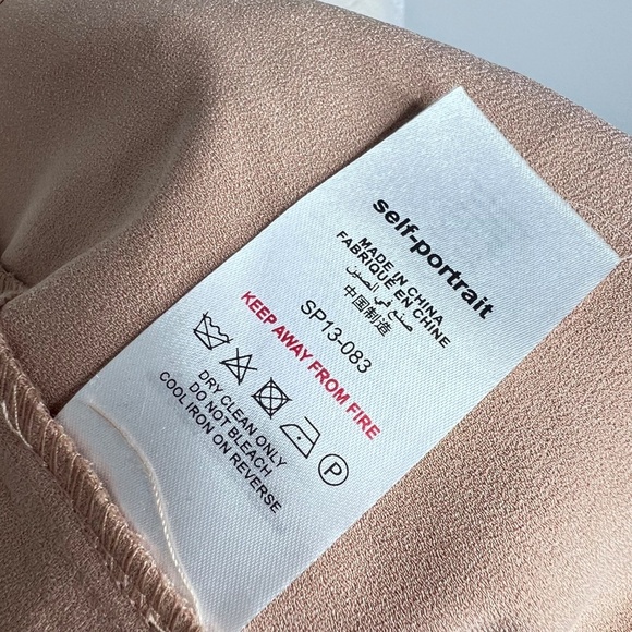 Self-Portrait Baby Blue Stripe Grid Lace Tiered Ruffle Mini Dress 4 - Picture 7 of 8